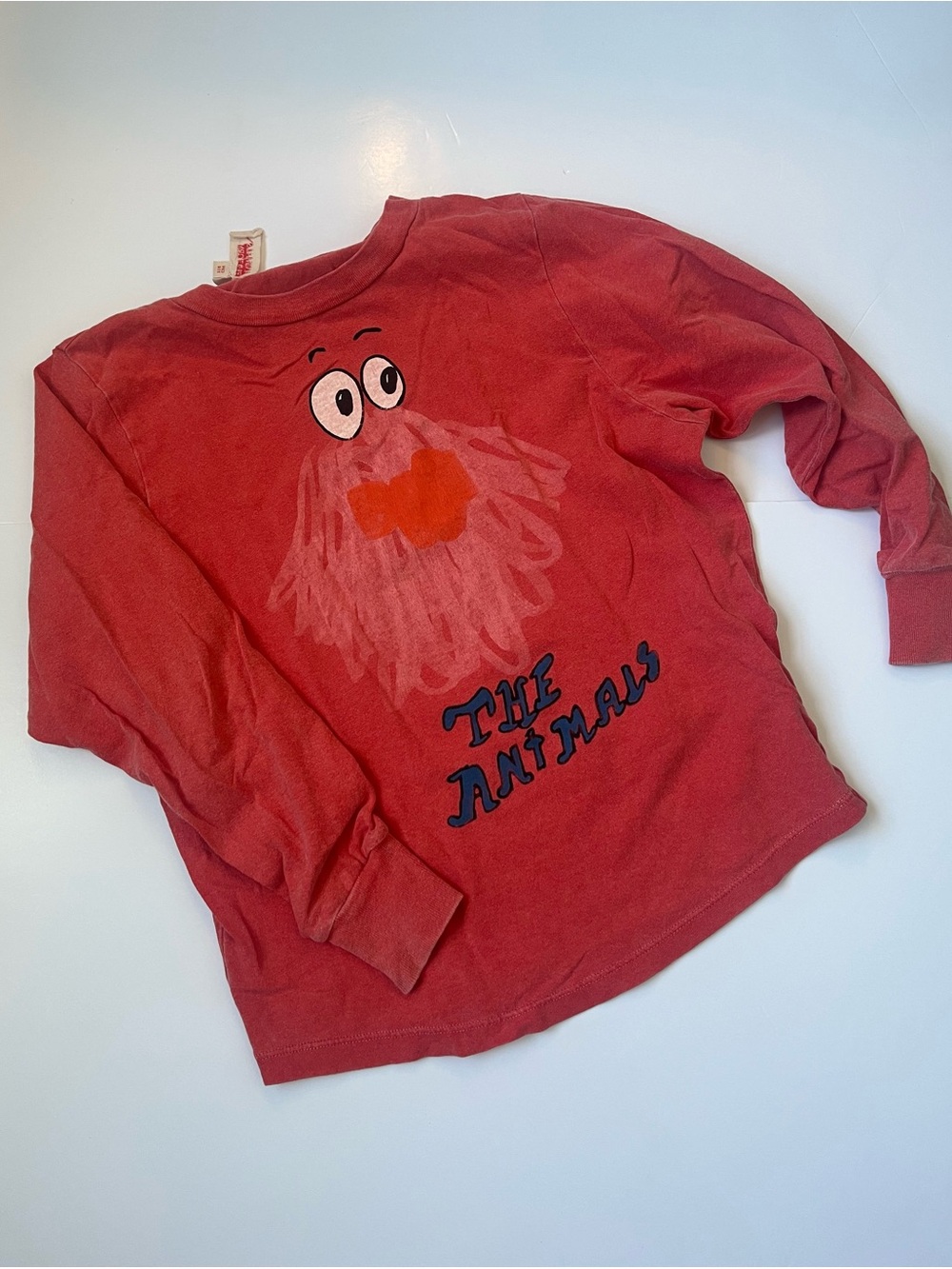 The Animals Observatory Red Kids Graphic Long Sleeve Tee